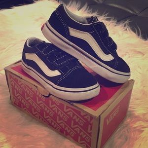 Kids VANS old school, velcro straps 🖤